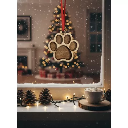 Bombka 3D sklejka (łapka pupila)